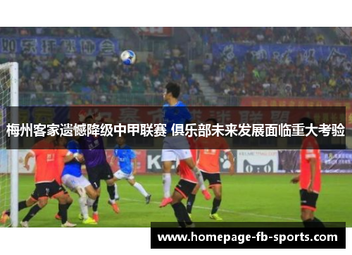 梅州客家遗憾降级中甲联赛 俱乐部未来发展面临重大考验